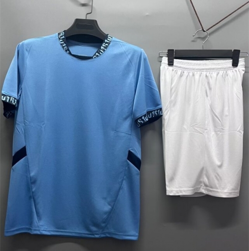 Customize 2024/25 Manchester City Home Blue Soccer Uniform-DN