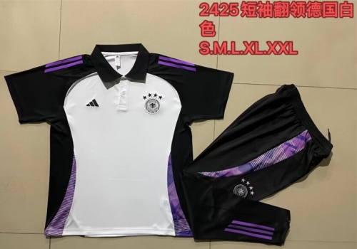 2024/25 Germany White Thailand Polo Uniform-815