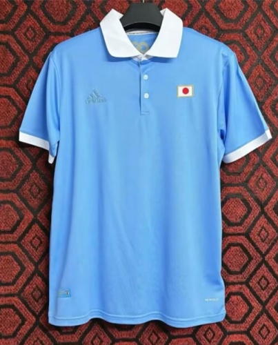 100th Commemorative Version Japan Blue Thailand Soccer Jersey AAA-23