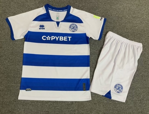 Kids 2024/25 Queens Park Rangers F.C. Home Blue & White Kids/Youth Soccer Uniform-1040