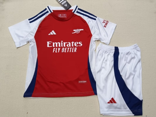 Kids 2024/25 Arsenal Home Red Kids/Youth Soccer Uniform-BLY/522/507