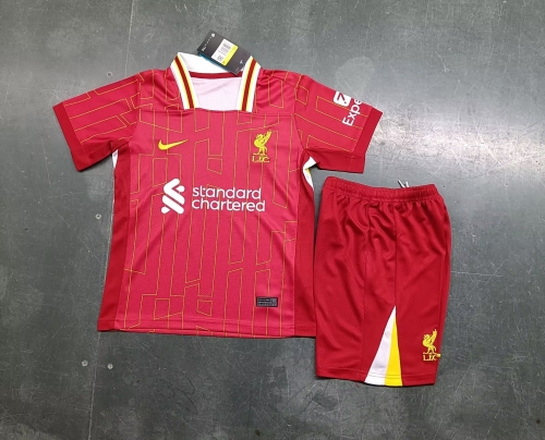 2024/2025  Liverpool Home Red Youth/Kids Soccer Uniform-522/507/BLY