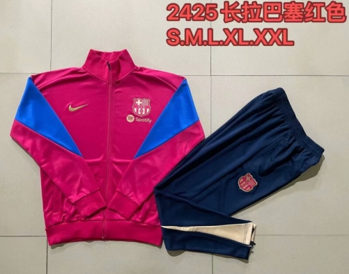 2024/25 Barcelona Red Thailand Soccer Jacket Uniform-815