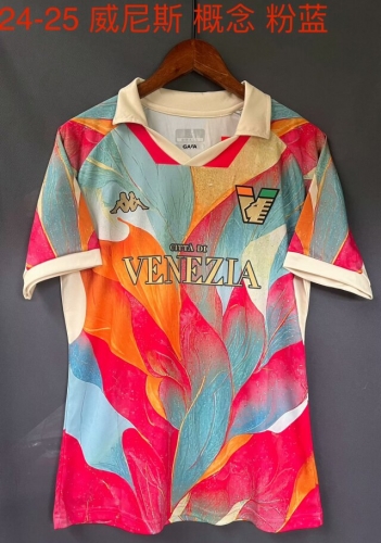2024/25 Venezia Pink & Blue Thailand Soccer Jersey AAA-709