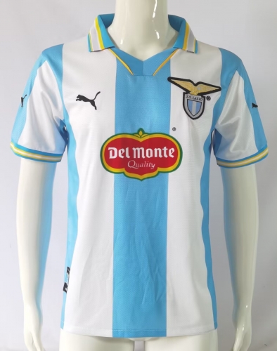 99-00 Retro Version Lazio Home Blue & White Thailand Soccer Jersey AAA-503