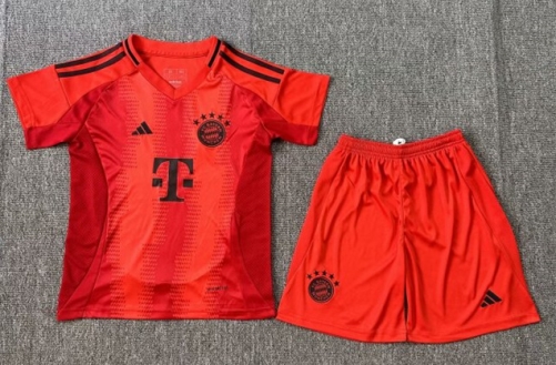 2024/25 Bayern München Home Red Youth/Kids Soccer Uniform-812/522/123