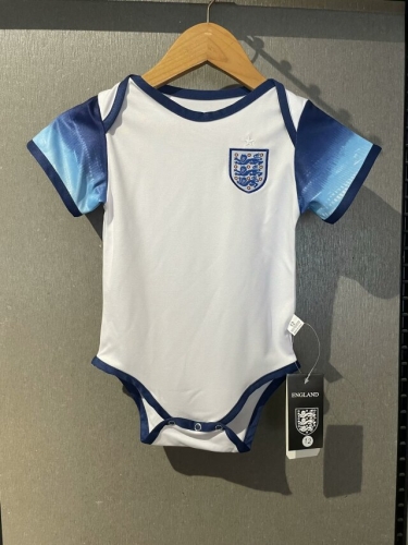 (Size 9/12 )2024-25 England Home White Baby Soccer Uniform-308