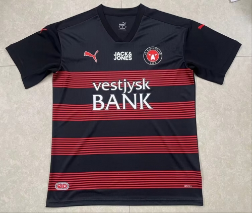 2023/24 FC Midtjylland Home Red & Black Thailand Soccer Jersey AAA-301