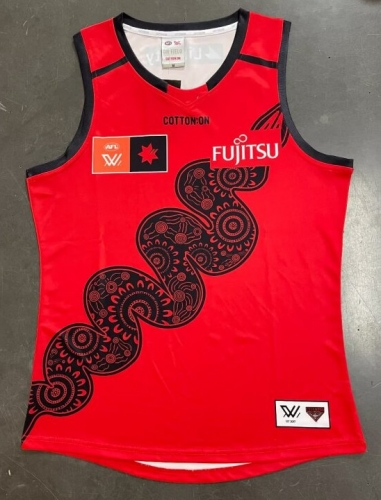 2024 Season AFL Red Thailand Rugby Shirts Vest-805