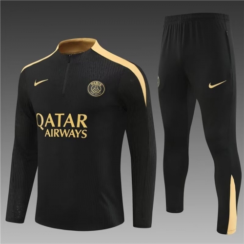 Player Version 2024/25 Paris SG Black Gold Thailand Soccer Uniform-801