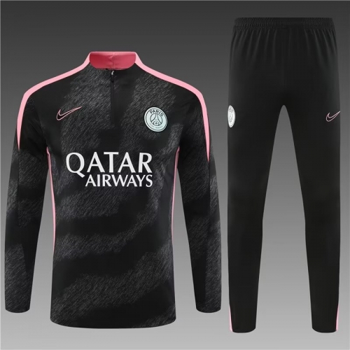 2024/25 Paris SG Black & Gray Thailand Soccer Uniform-801