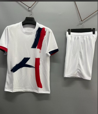 Customize 2024/25  Paris SG Away White Soccer Uniform-DN