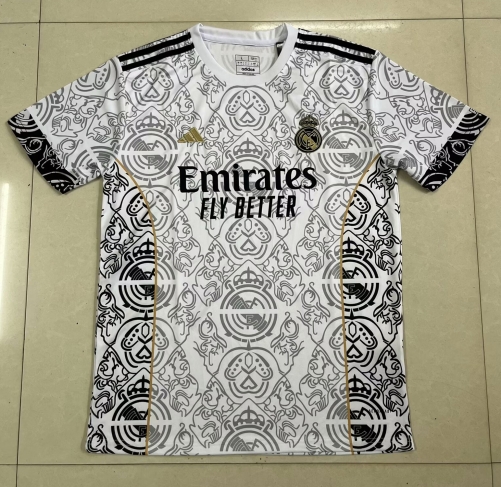 2024/25 Special Rea Madrid White & Gray Thailand Soccer Jersey AAA-407