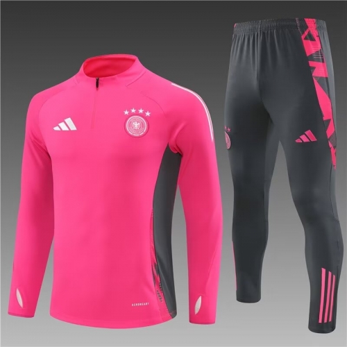 2024/25 Germany Pink Thailand Soccer Tracksuit Uniform-801