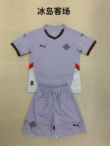 2024/25 Iceland Away Purple Soccer Uniform-208