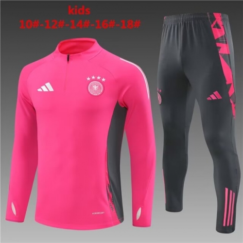 Kids 2024/25 Germany Pink Kids/Youth Trackusit Uniform-801