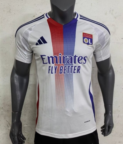 Fans Version 2024/25 Olympique Lyonnais Home White Thailand Soccer Jersey AAA-416/312