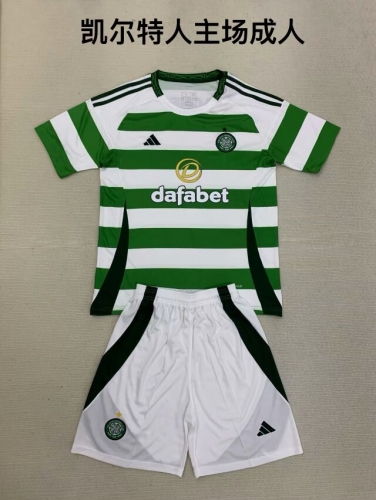 2024/25 Celtic Home White & Green Soccer Uniform-208