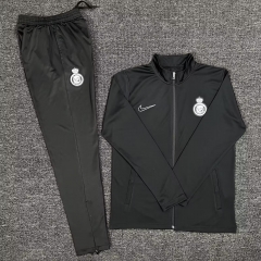 2024/25 Al-Nassr FC Black Soccer Tracksuit Uniform-522