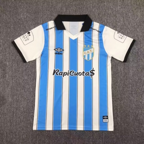 2024/25 Atlético Tucumán Home Blue & White Thailand Soccer Jersey AAA-417