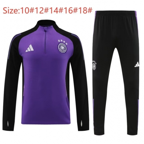 Kids 2024/25 Germany Purple Kids/Youth Trackusit Uniform-308