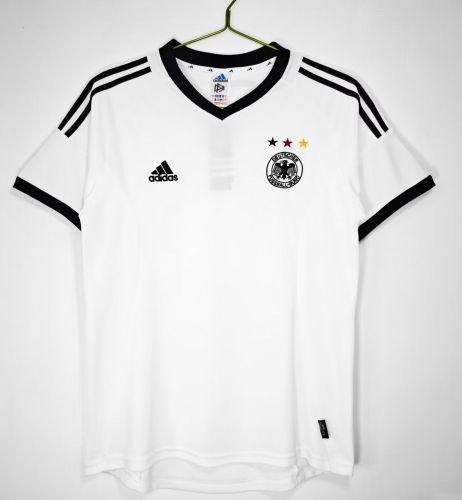 02/03 Retro Version Germany Home White Thailand Soccer Jersey AAA-710