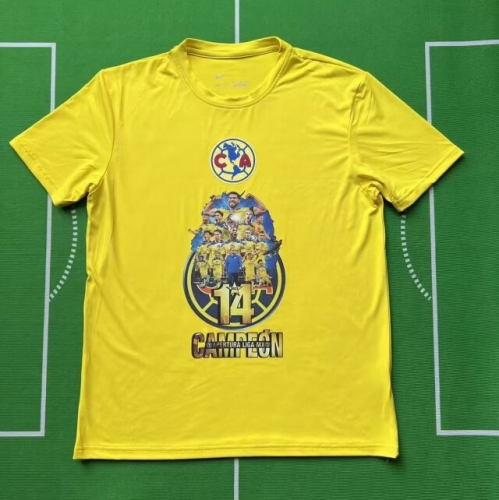 2024/25 Championship Commemorative Version América Yellow Thailand Soccer Jerseys AAA-912