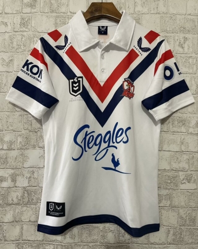 2024 Rooster Away White Thailand Rugby Shirts-805