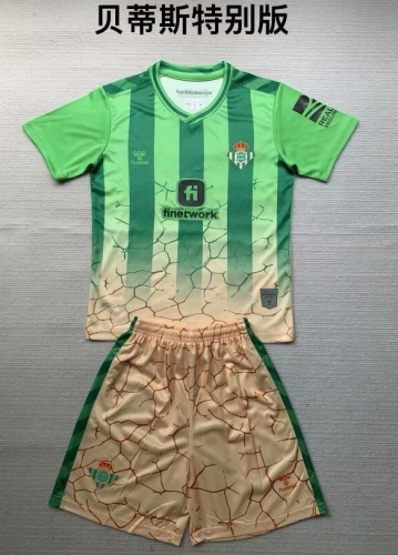 Kids 2024/25 Special Real Betis Green Kids/Youth Soccer Uniform-208