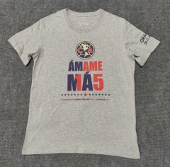 2024 América Gray Soccer Cotton T-Shirts-308