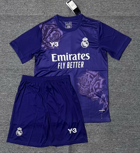 2024/25 Y3 Real Madrid Purple Soccer Uniform-302/516