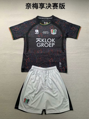 2024/25 Finals Version NEC Nijmegen Black Soccer Uniform-208