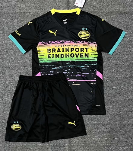 2024/25 PSV Eindhoven Away Black Soccer Uniform-208/516