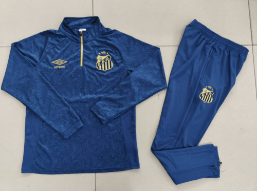 2024/25 Atlético Mineiro Blue Soccer Tracksuit Uniform-GDP