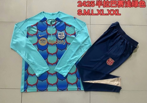 2024/25 Barcelona Blue & Green Thailand Soccer Uniform-815