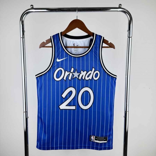 19 Season Retro Version NBA Orlando Magic Blue #20 Jersey-311
