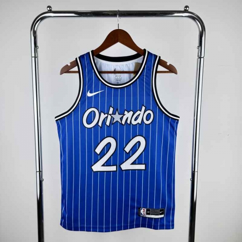 19 Season Retro Version NBA Orlando Magic Blue #22 Jersey-311