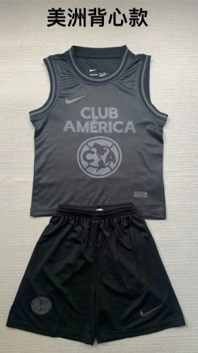 Kids 2024/25 Club American Black Kids/Youth Thailand Soccer Training Vest-208