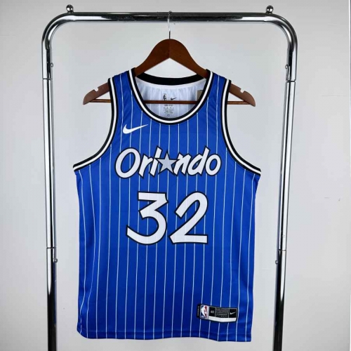 19 Season Retro Version NBA Orlando Magic Blue #32 Jersey-311