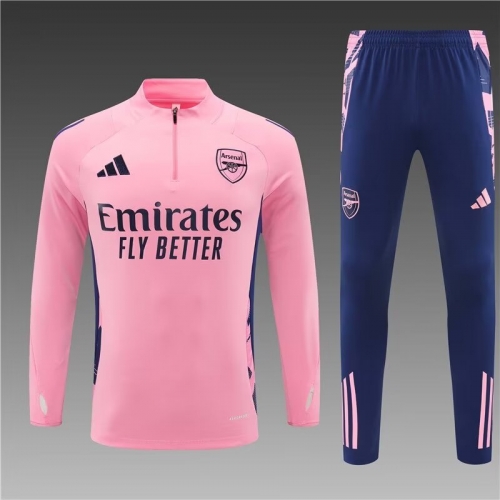 2024/25 Arsenal Pink Soccer Tracksuit Uniform-801