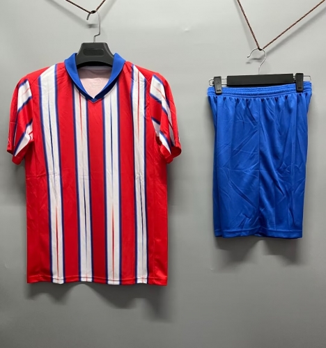 Customize 2024/25 Atletico Madrid  Home Red & White Soccer Uniform-DN