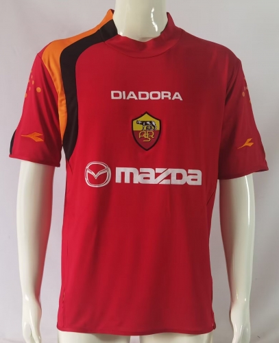 04-05 Retro Version AS Roma Home Red  Thailand Soccer Jersey AAA-503