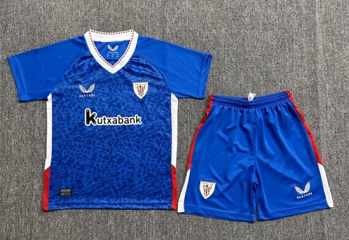 Kids 2024/25 Athletic Bilbao Away Blue Kids/Youth Soccer Uniform-522/1040/208