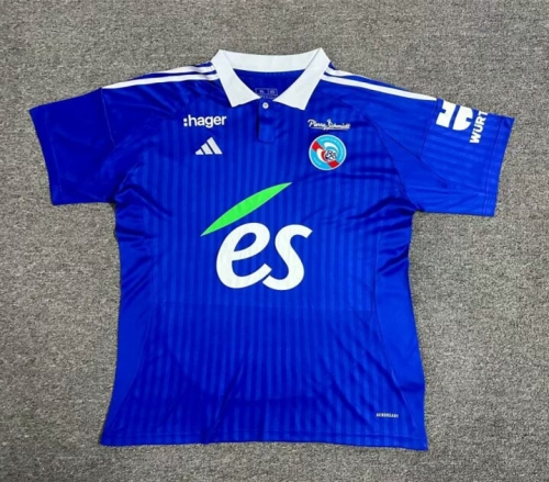 2024/25 RC Strasbourg Alsace Home Blue Thailand Soccer Jersey AAA-1040