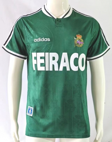 99-00 Deportivo La Coruña Away Green Thailand Soccer Jersey AAA-503/811/95