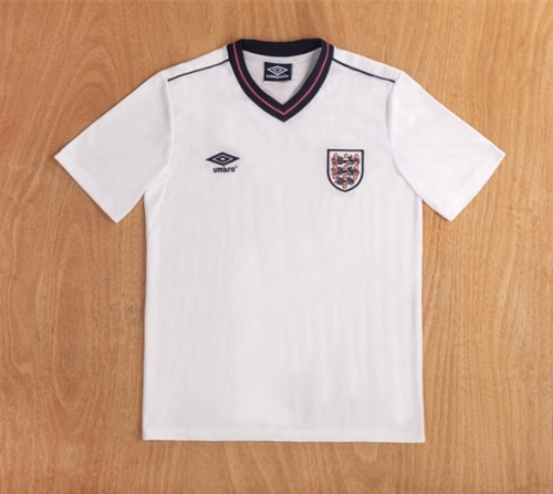 86 Retro Verison England Home White Thailand Soccer Jersey AAA-1041