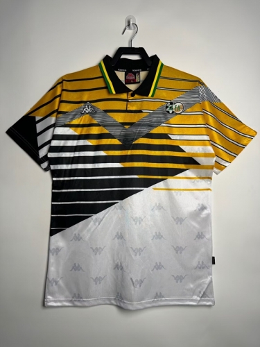 1994 Retro Version South Africa Home Yellow & White Thailand Soccer Jersey-811