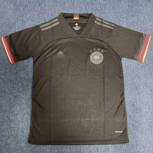 2020 European Cup Germany Away Black Thiland Soccer Jersey