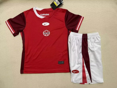 Kids 2024/25 Canada Home Kids/Youth Thailand Soccer Uniform-507