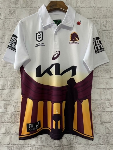 2024 Broncos White Thailand Rugby Shirts-805